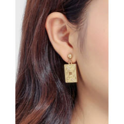 Gabrielle - Boucles d'oreilles tige or 2