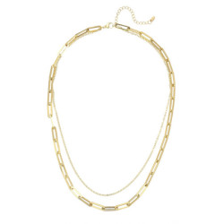 Ulianna - Collier Acier doré