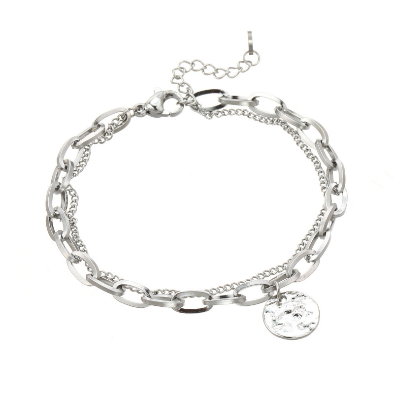 Urania - Bracelet Acier argenté