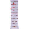 Unice - Lot de 10 bracelets Acier argenté rouge