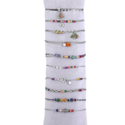 Unice - Lot de 10 bracelets...