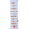 Unice - Lot de 10 bracelets Acier doré rouge