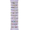 Urielle - Lot de 10 bracelets Acier doré multicolore