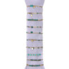 Urielle - Lot de 10 bracelets Acier doré vert