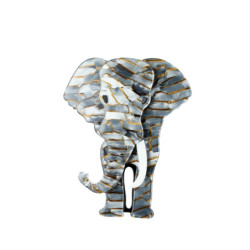 Pauli - Broche épingle grise