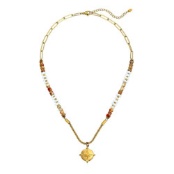 Urmi - Collier acier choco