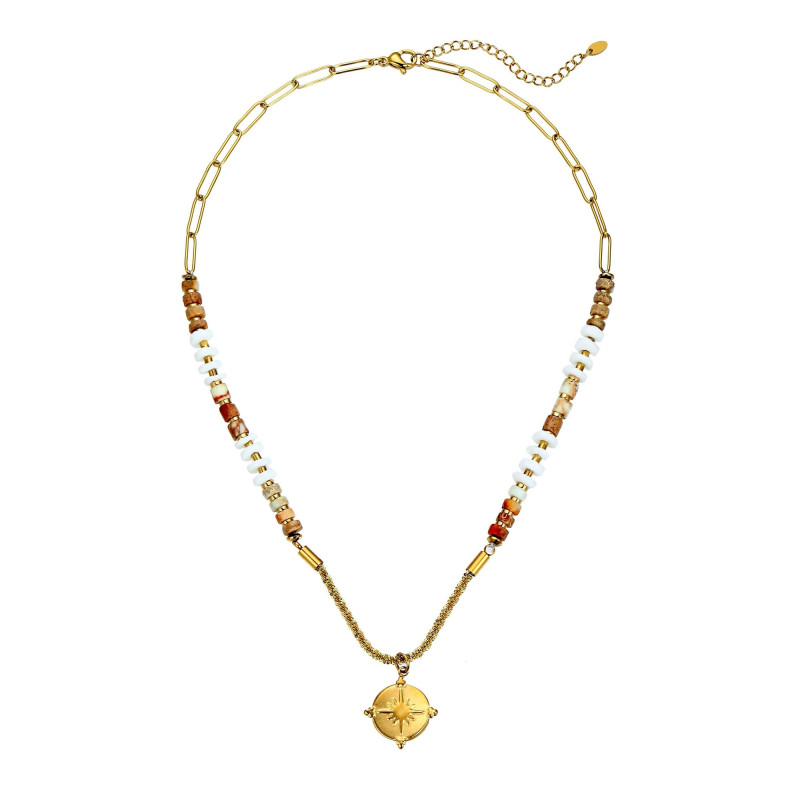 Urmi - Collier acier choco