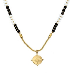 Urmi - Collier acier noir