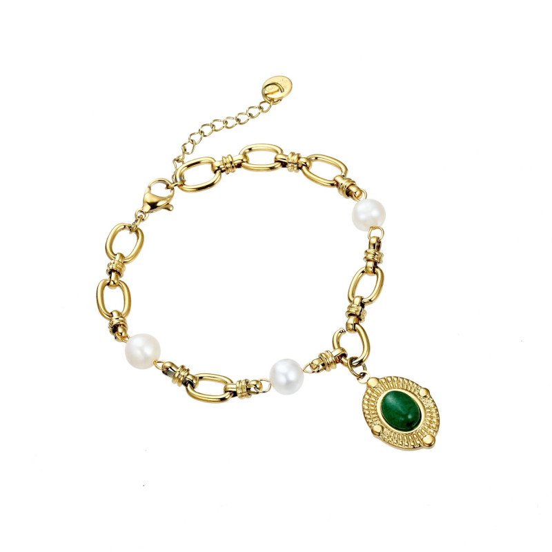 Usagi - Bracelet acier dorée