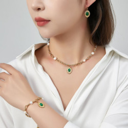 Usagi - Bracelet acier dorée