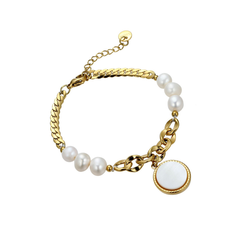 Uschi - Bracelet acier doré