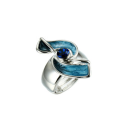 Abelia - Bague élastique bleue