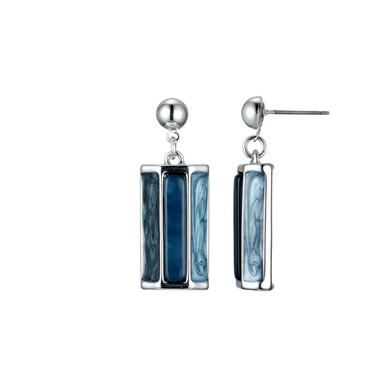 Ayette - Boucle d'oreille bleue marine
