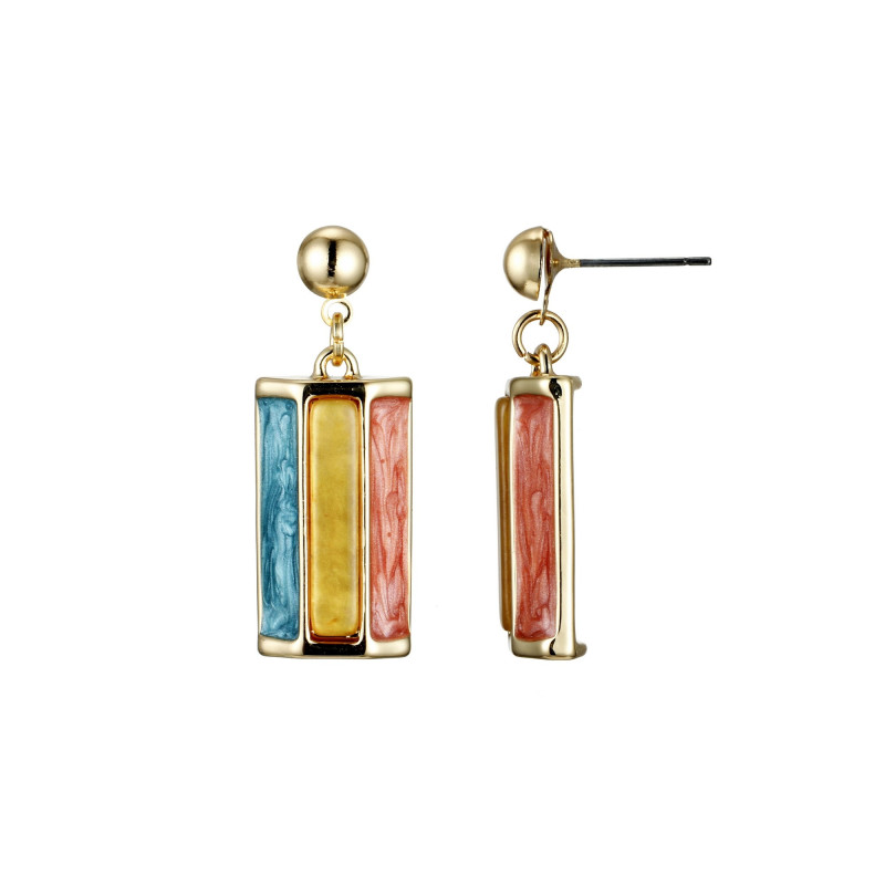 Ayette - Boucle d'oreille multicolore