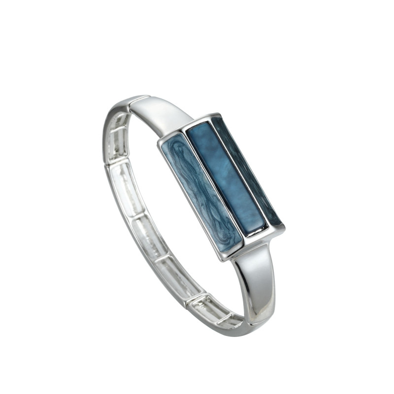 Ayette - Bracelet élastique bleu marine
