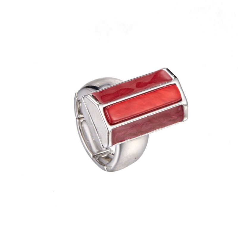 Ayette - Bague élastique rouge