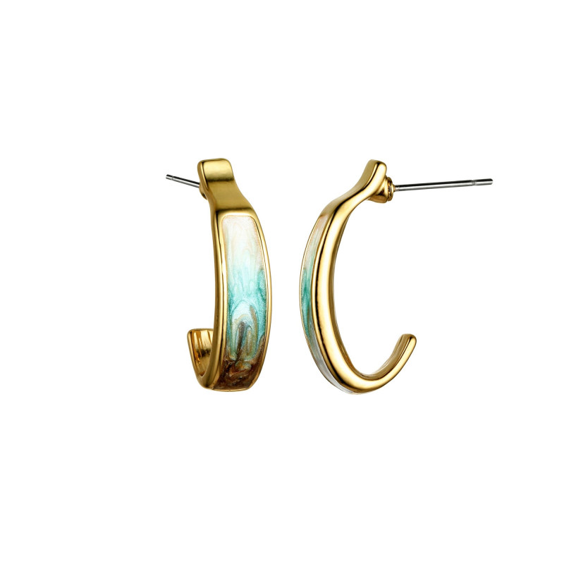 Aouane - Boucle d'oreille tige turquoise