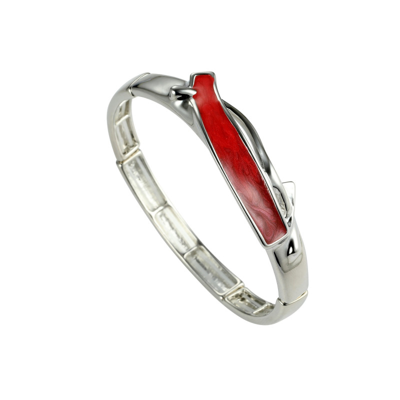 Aouane - Bracelet élastique rouge