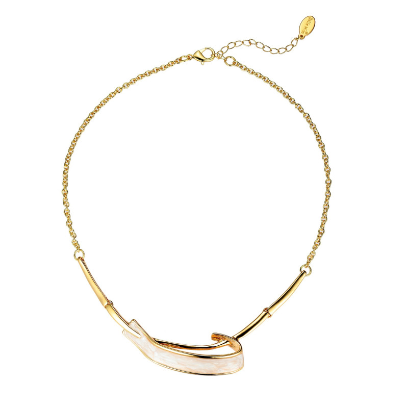 Aouane - Collier doré beige