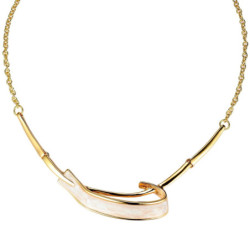 Aouane - Collier doré beige