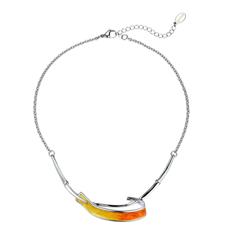 Aouane - Collier jaune orange