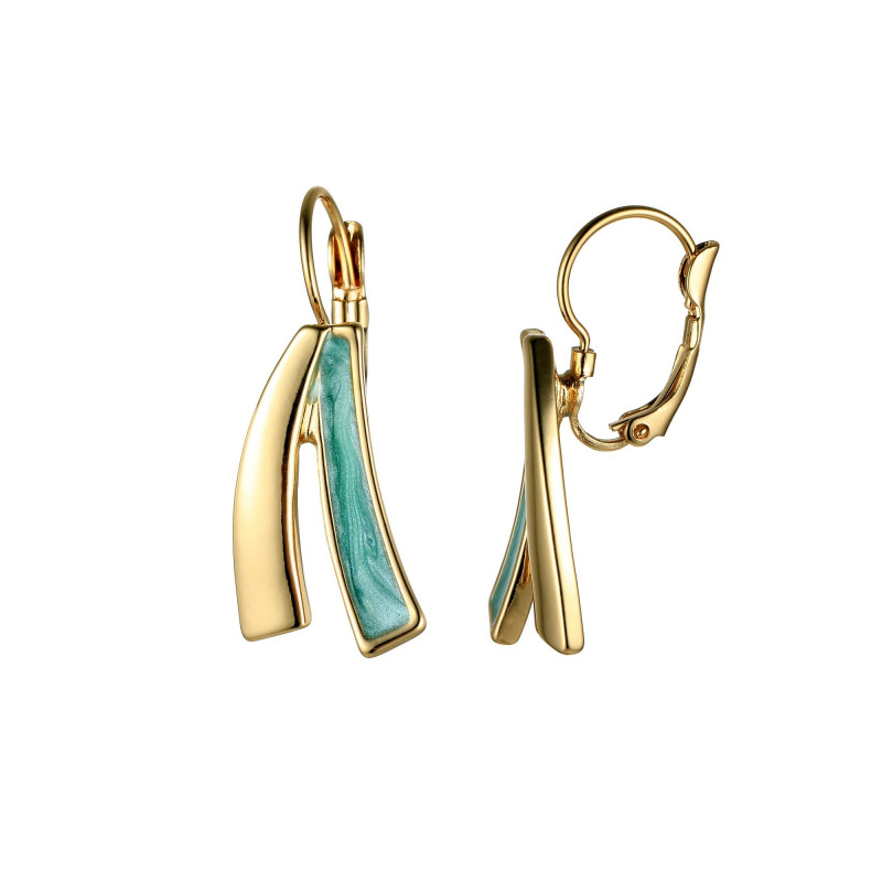 Ardane - Boucle d'oreille dormeuse verte