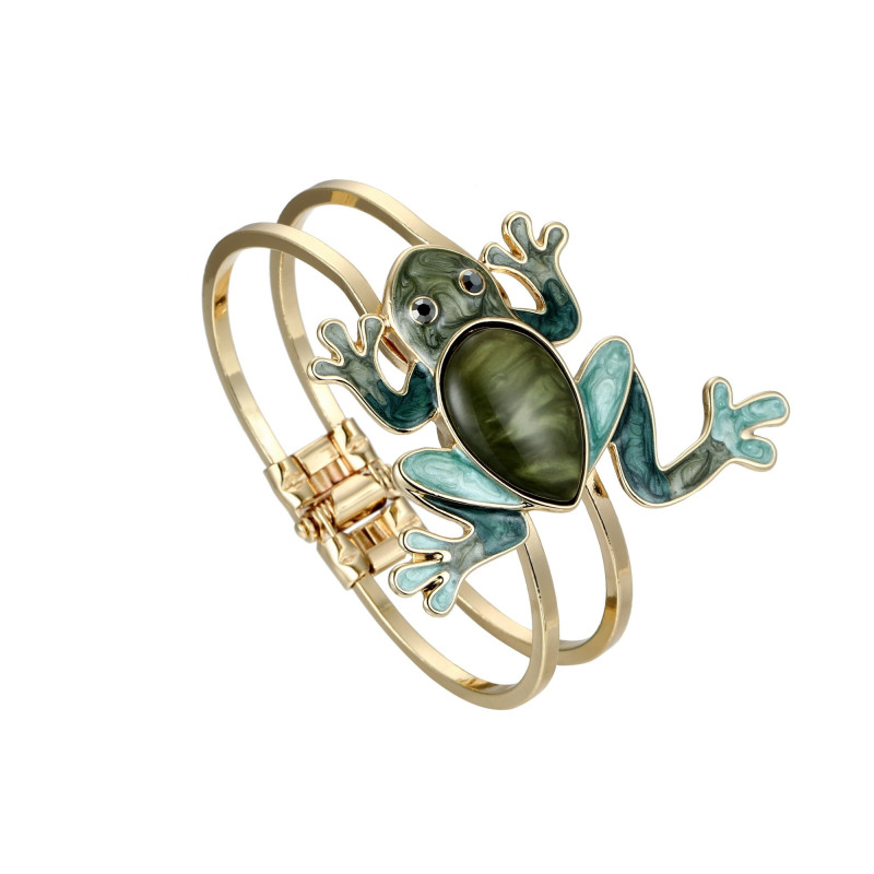 Odelia - Bracelet rigide vert