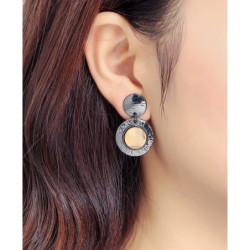 Celia - Boucles d'oreilles tige jaune 2