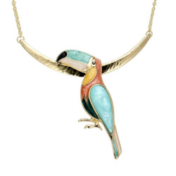 Oneida - Collier doré multicolore