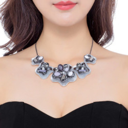 Olivia - Collier gris 2