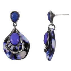 Olivia - Boucles d'oreilles tige bleu