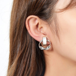 Janade - Boucle d'oreille clip dorée