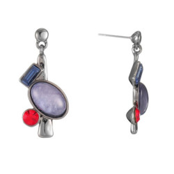 Clara - Boucles d'oreilles tige multicolor 2