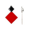 Fawara - Boucle d'oreille clip rouge