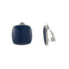 Frona - Boucle d'oreille clip bleue