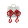 Wissak - Boucle d'oreille tige rouge