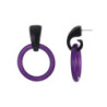 Abeda - Boucle d'oreille tige violette