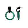 Abeda - Boucle d'oreille tige verte