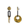 Aflak - Boucle d'oreille clip Jaune
