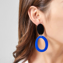 Athar - Boucle d'oreille clip jaune