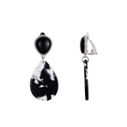 Iracema - Boucle d'oreille clip noire
