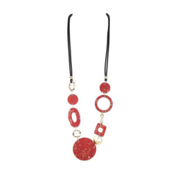 Taline - Sautoir rouge