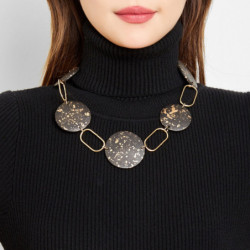 Taraf - Collier marron foncé