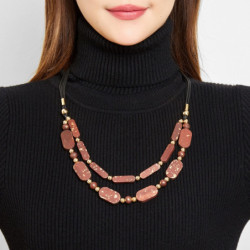 Telia - Collier marron