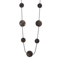 Tharoua - Sautoir marron foncé