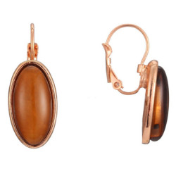 Danna - Boucles d'oreilles tige marron 2