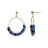Valeriane - Boucle d'oreille tige bleue