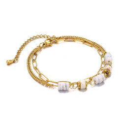 Vana - Bracelet acier blanc