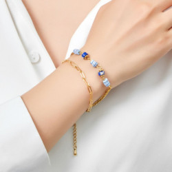 Vana - Bracelet acier vert