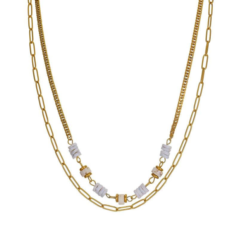 Vana - Collier acier blanc